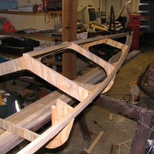 Bow end showng deck beam placement