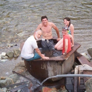 Hot Pot on the Salmon river a few miles below Stanley, Idaho.