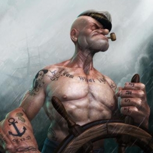 Popeye original concept art.