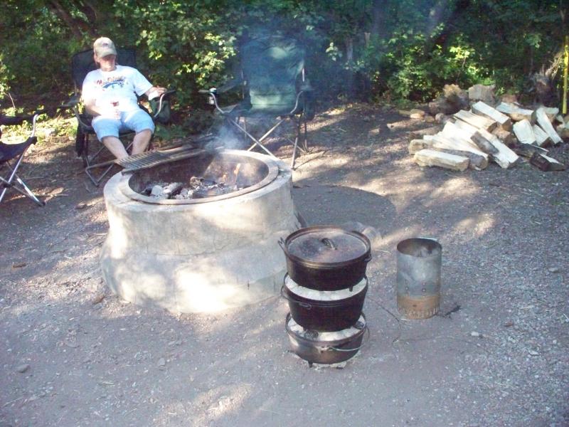 Grandma, slaving away cooking supper for a big crowd