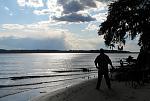 Goose Creek: me and the dog on the beach