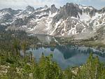 The Twins from Snowyside Pass, Sawtooth Wilderness, Idaho