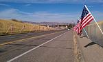 The road into town the day JC and Alex came home from Afghanistan