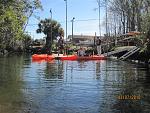 Leaving the kayak rental shop